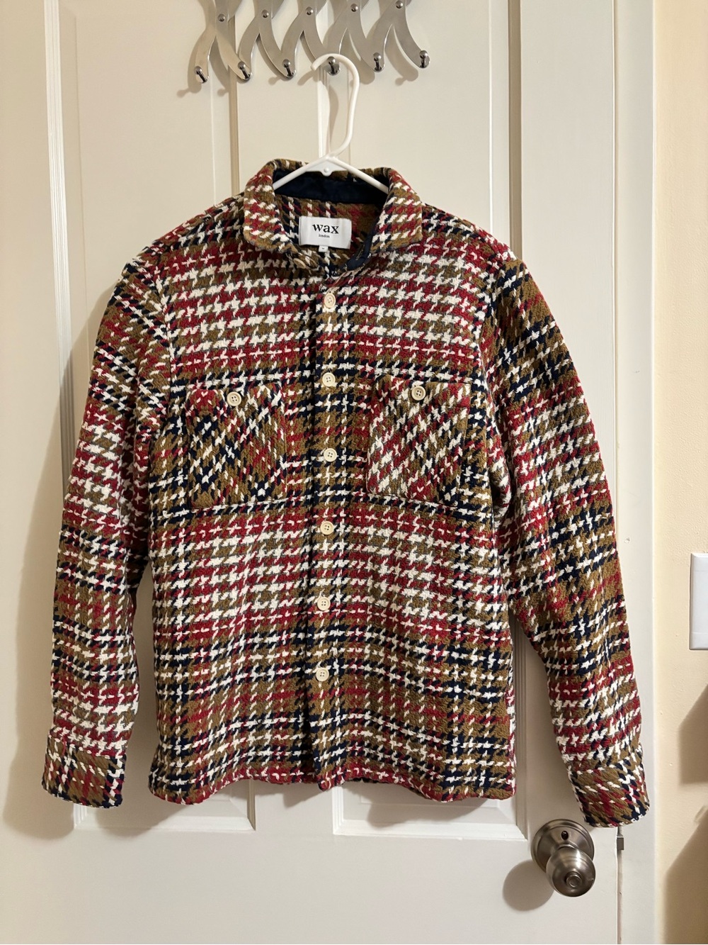 Wax London Whiting Overshirt Men's Multi Houndstooth Shirt